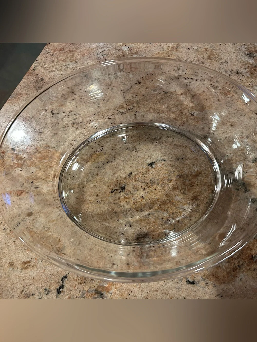 Pyrex #8501 3.2Qt Oval Clear Glass Ovenware Serving Dish Fluted Edge Flawless